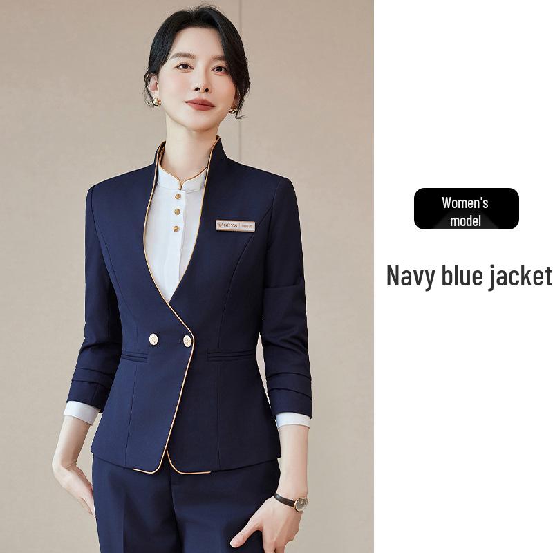 

Women s Chinese Style Suit: Autumn/Winter Hotel Restaurant Manager Workwear XL