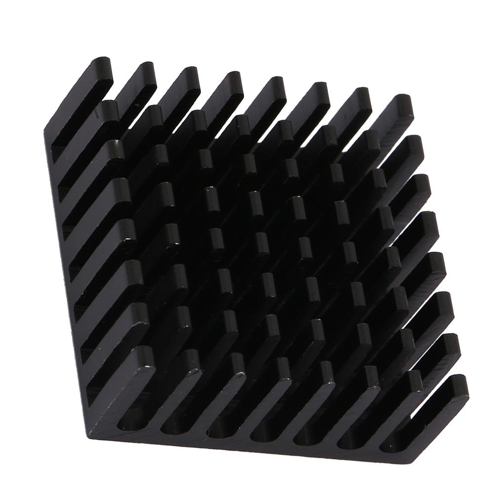 10pcs P25*10*25-B Aluminum Black Heat Sink Chip Cooling Fin