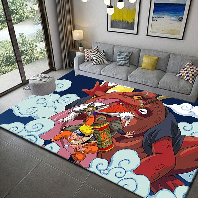 

Naruto Anime Detailed Print Rug Soft Plush Non-Slip Mat for Living Room Bedroom 60x90cm