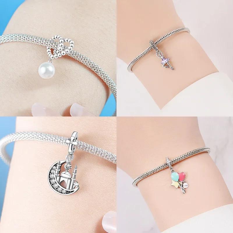 Coppercastle Elegant Dancer Pendants Original Charms Heart Beads Fit Original Bracelets Diy Fine Jewelry Gifts For Women