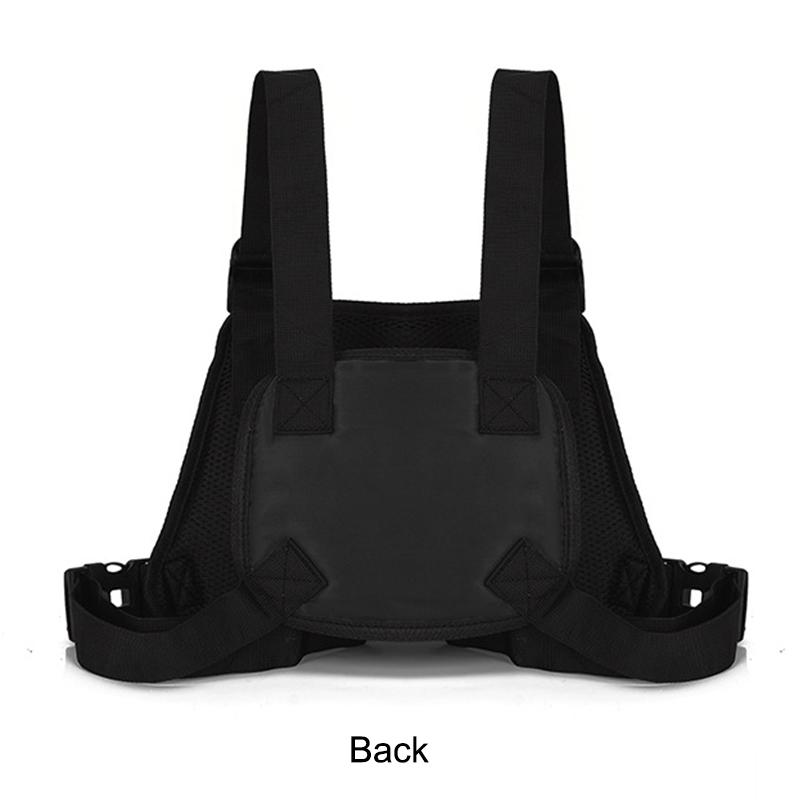 Casual Oxford Cloth Chest Bag Large Capacity Multi Pocket Men Vest Bag Waterproof Mountaineering Bag Outdoor Sports Bag