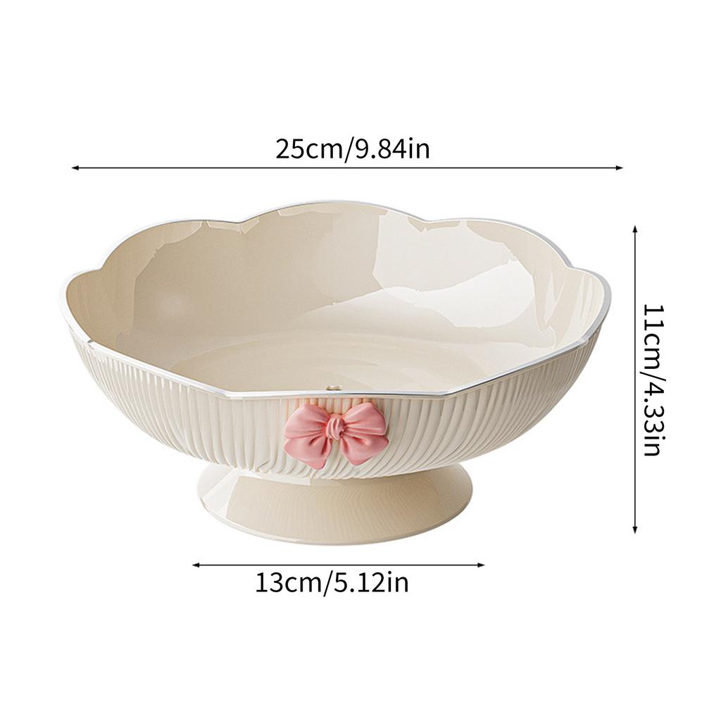 High End Luxury Fruit Plate Drainer Home Living Room Coffee Table Candy Snack Display Tray Elegant Decorative Bowl