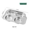 Kids' Stainless Steel Divided Cartoon Dinner Plate