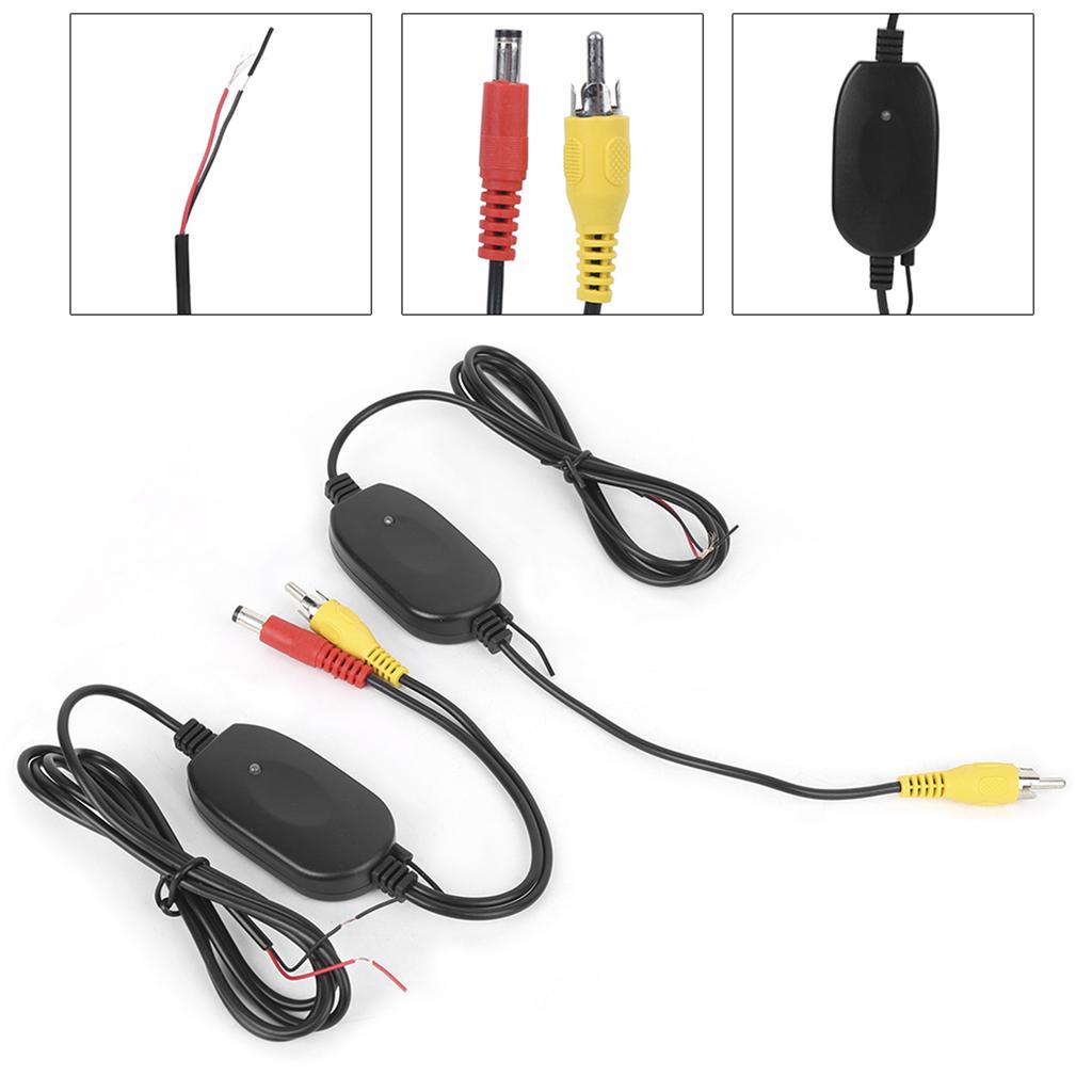 Wireless 2.4G RCA Video Transmitter Receiver Kit Accessory for Car Rear View Backup Camera