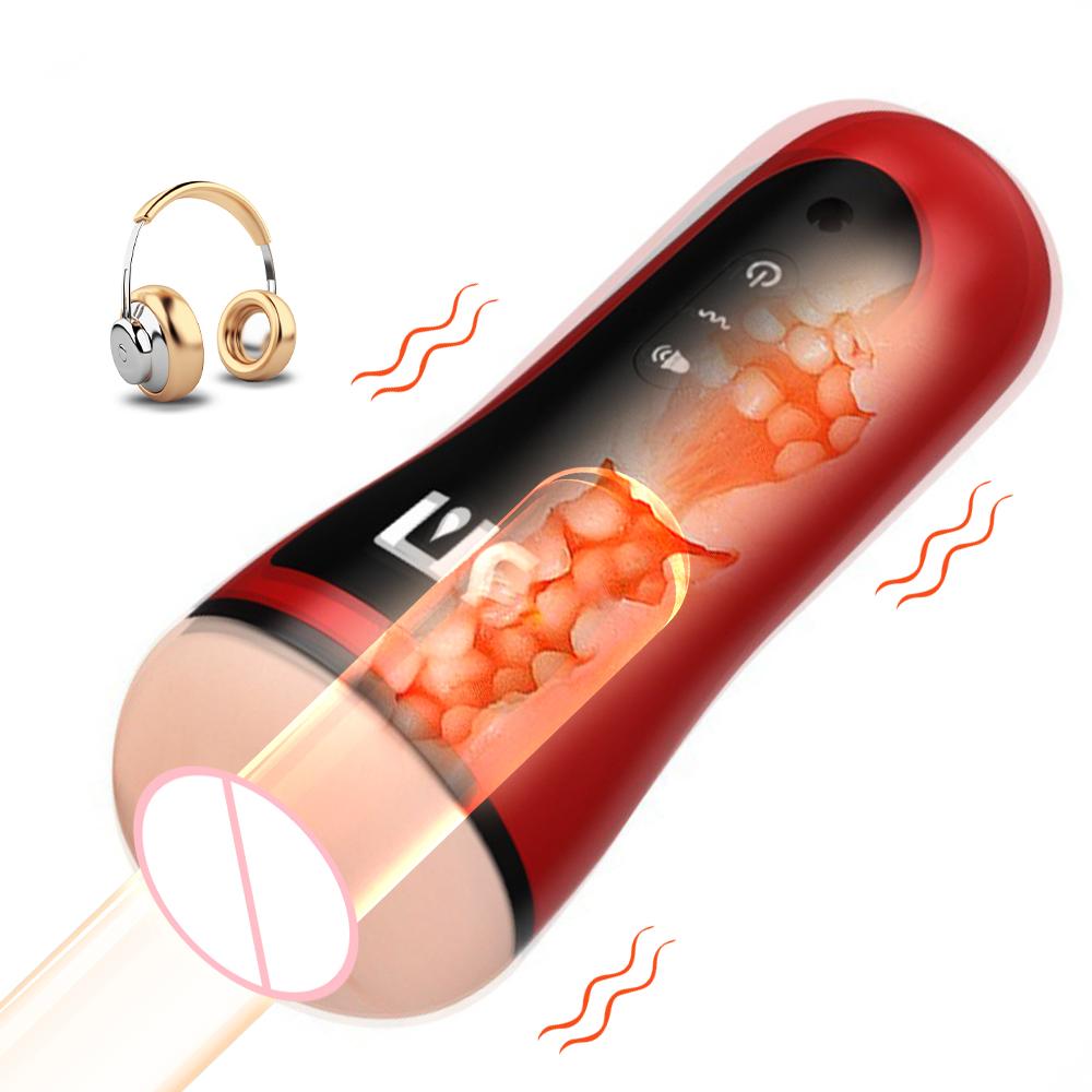 Male Masturbator Vibrator Automatic Masturbation Cup Blowjob Pussy Masturbation Device Male Adult Sex Toy 10 Speed Sex Machine