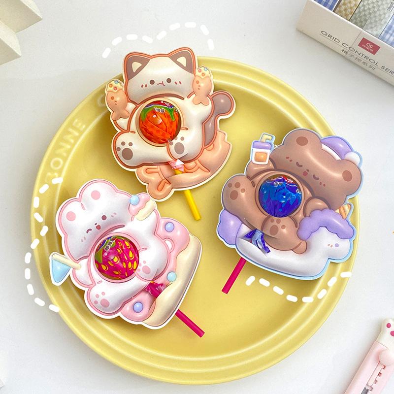 100PCS Cute cartoon Lollipop Package Card Candy Packaging Box Kids Birthday Party Decorations Baby Shower Party Favors