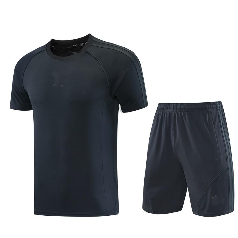 Mens Short Sleeve Tracksuit Running Basketball Soccer Training Workout Sportswear