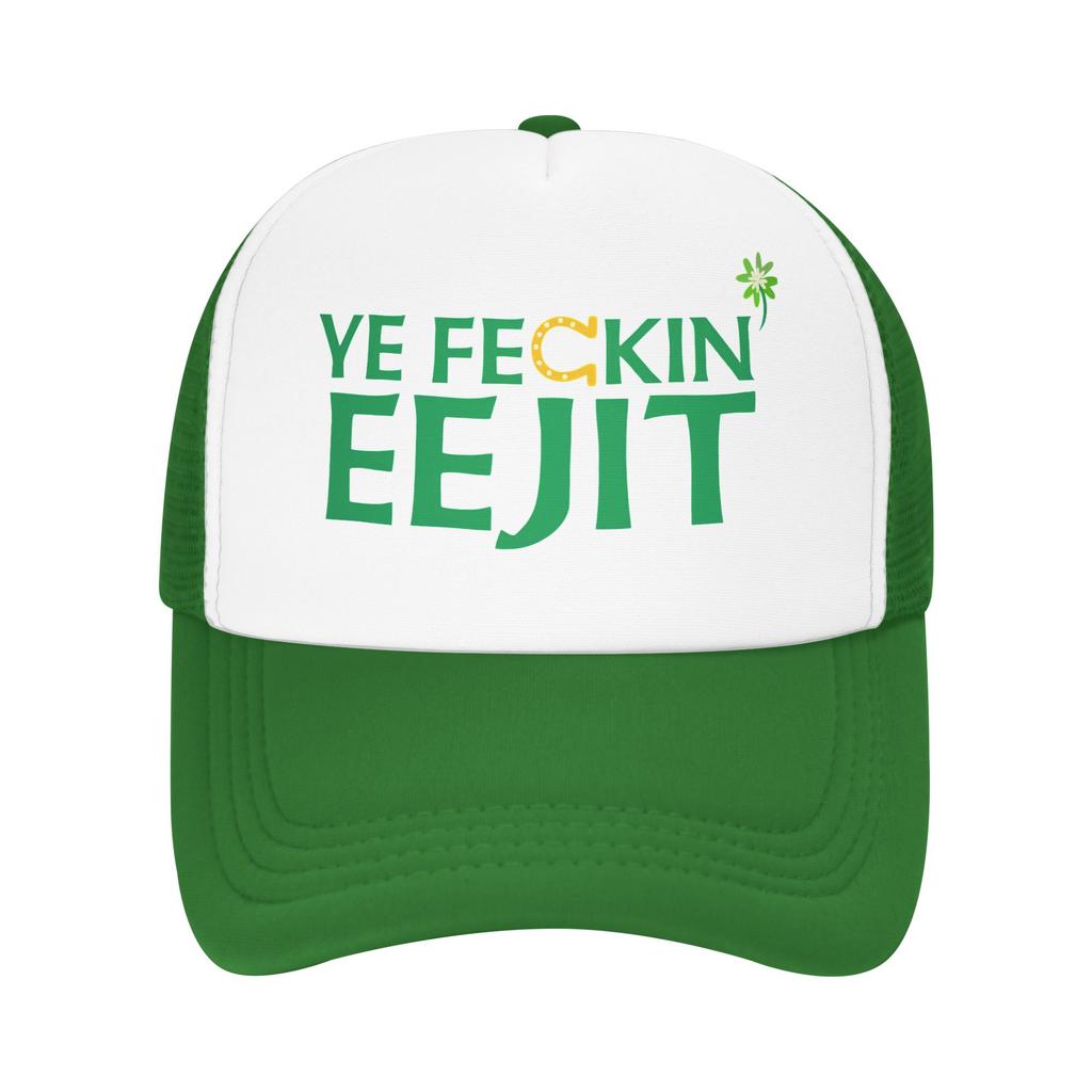 Happy Saint Patricks Day  Outfits Mesh Trucker Hat Summer Breathable  Meshback Sun Caps Trendy Adjustbale