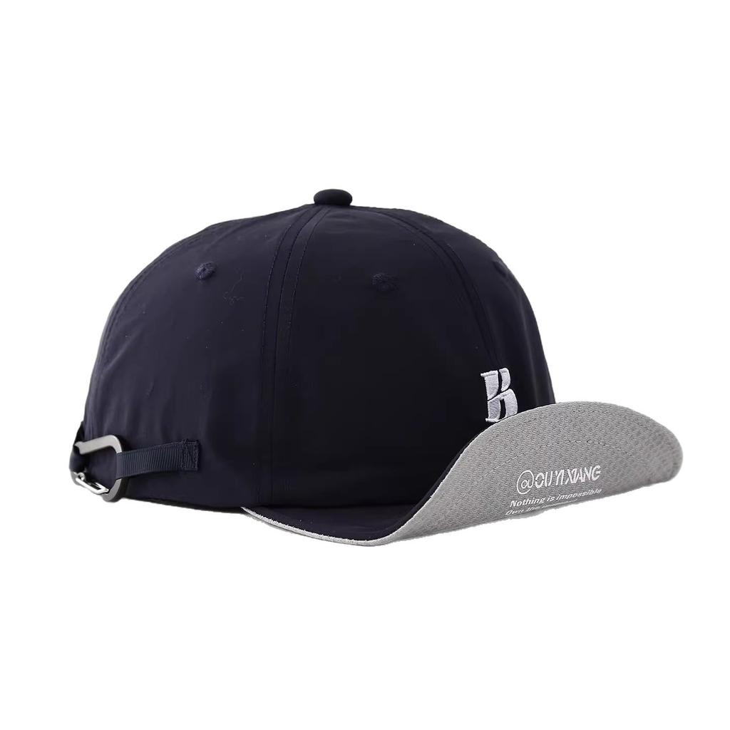 American-style soft-brimmed baseball cap with a B-letter design, suitable for workwear and casual wear in spring and summer