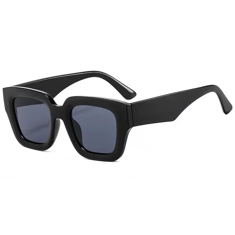 Vintage Klassische Quadratische Sonnenbrille Für Damen Herren Retro Stilvoll Minimalistisch Mode Weiblich Männlich