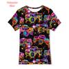 3D Print Car Dinosaur T-Shirt For Men Horse Pizza Pattern Tees Summer Street Casual Short Sleeve Tops Loose Round Neck T Shirts