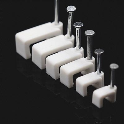 100pcs Useful Multipurpose Hardware Fastener Wire Management Fixing Steel Nails Cable Clip Organizer Clamp Fixer Holder