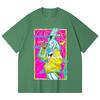 230 Gsm 100% Cotton Cyberpunk Edgerunners V6 Rebecca Print Unisex Heavy Cotton T Shirt