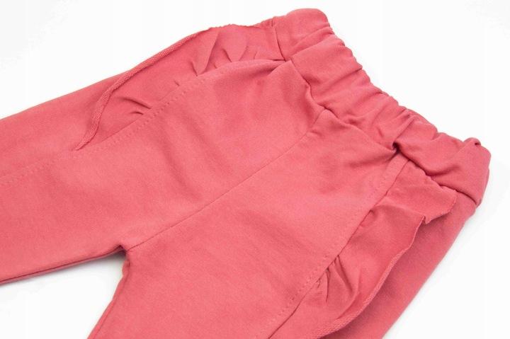 Komplet Z Koronką Dziewczęcy Bluza Spodnie Dres 80