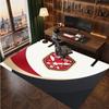 Sheffield United Football Print Crystal Velvet Rug, Comfortable Water Absorbent Non Slip Indoor Floor Carpet