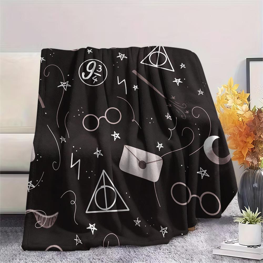 Harry Potter Flannel Blanket, High quality Comfortable for All Seasons, Home Decor, Warmth and Comfort
