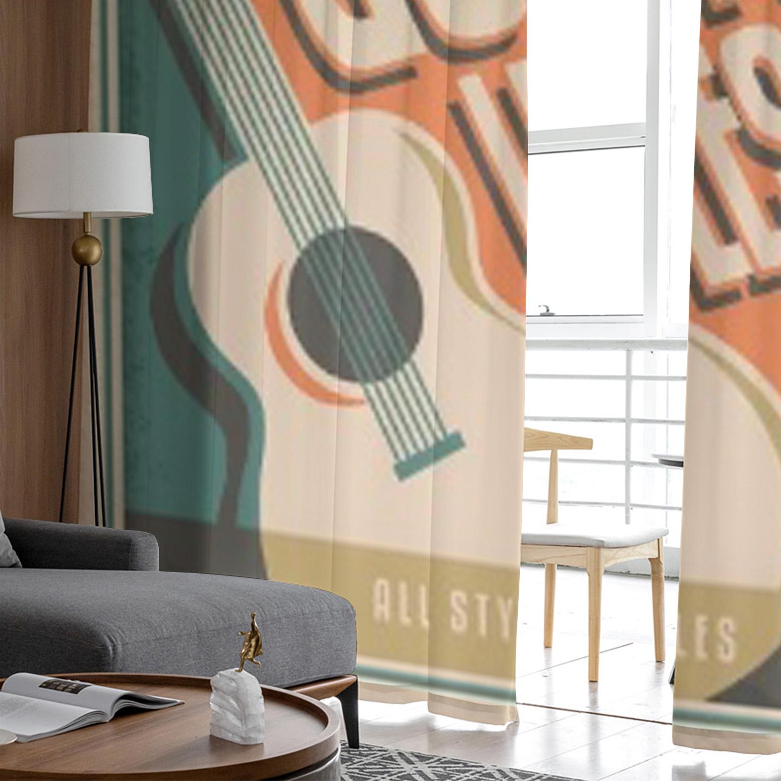 Винтажный дизайн плаката для уроков игры на гитаре — фото 5