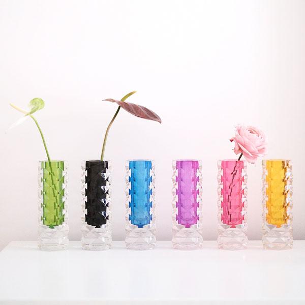 Modern High Quality Small Glass Flower Vases Colored Acrylic Floor Vase for Home Decoration Wedding and Gifts