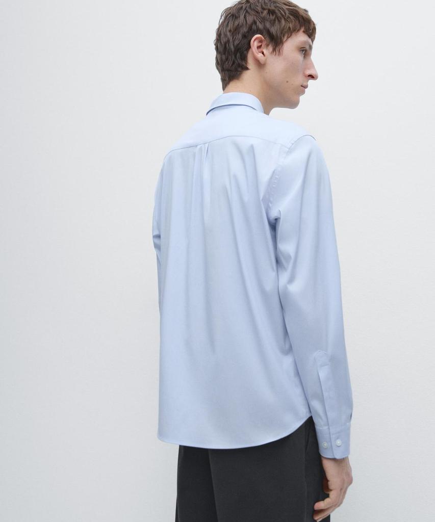 Masimodutti Cotton Blend Stretch Shirt