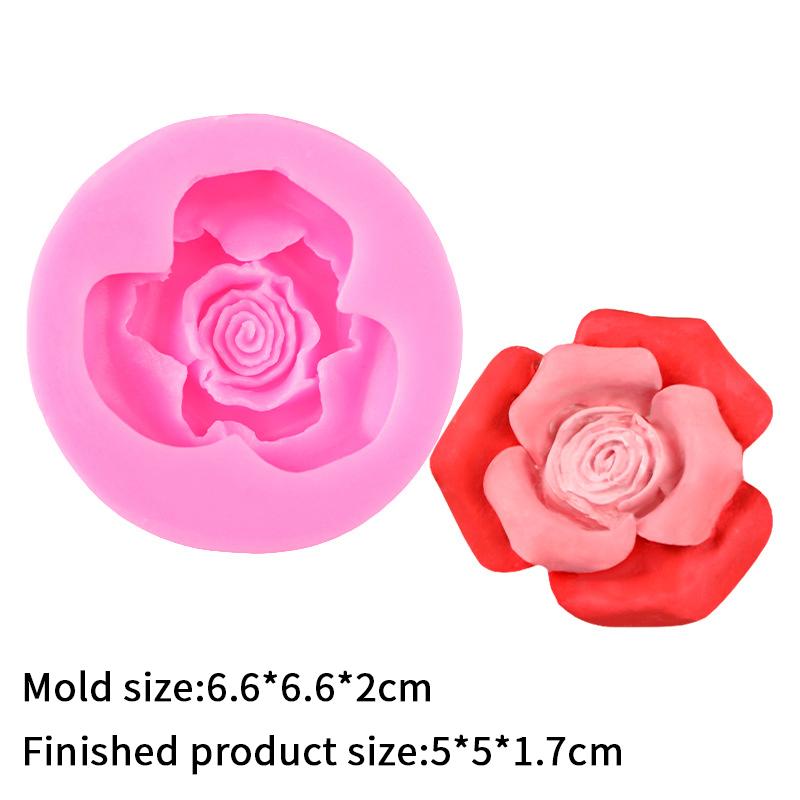 Mini Rose Camellia Daisy Flower Silicone Sugarcraft Mold Cookie Cupcake Chocolate Baking Mold Fondant Cake Decorating Tools
