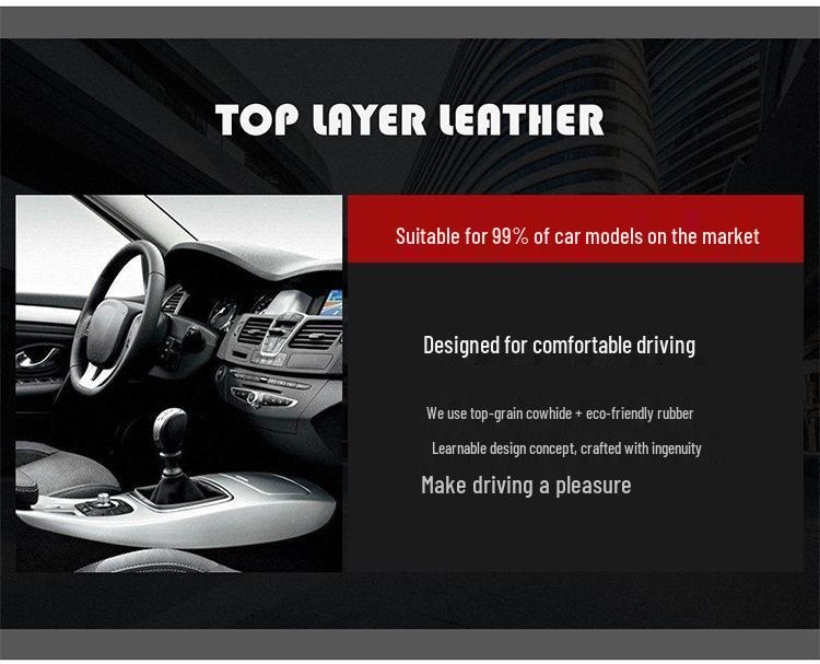 Jaguar Steering Wheel Cover: XEL, XFL, F-PACE, XJ, Suede & Leather, All-Seasons