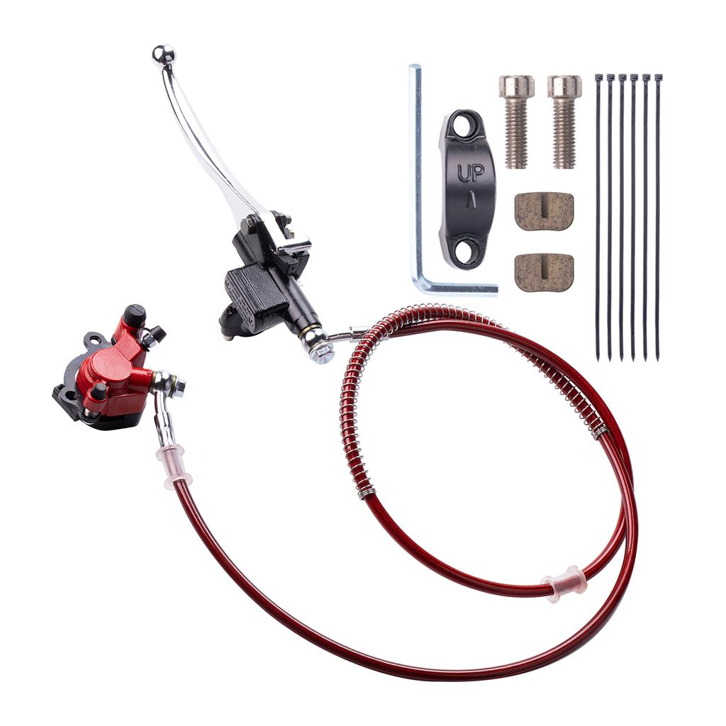 Zadní hydraulický kotoučový brzdový systém třmen s brzdovými destičkami brzdové sestavy hlavní válec pro 2taktní 47CC 49CC