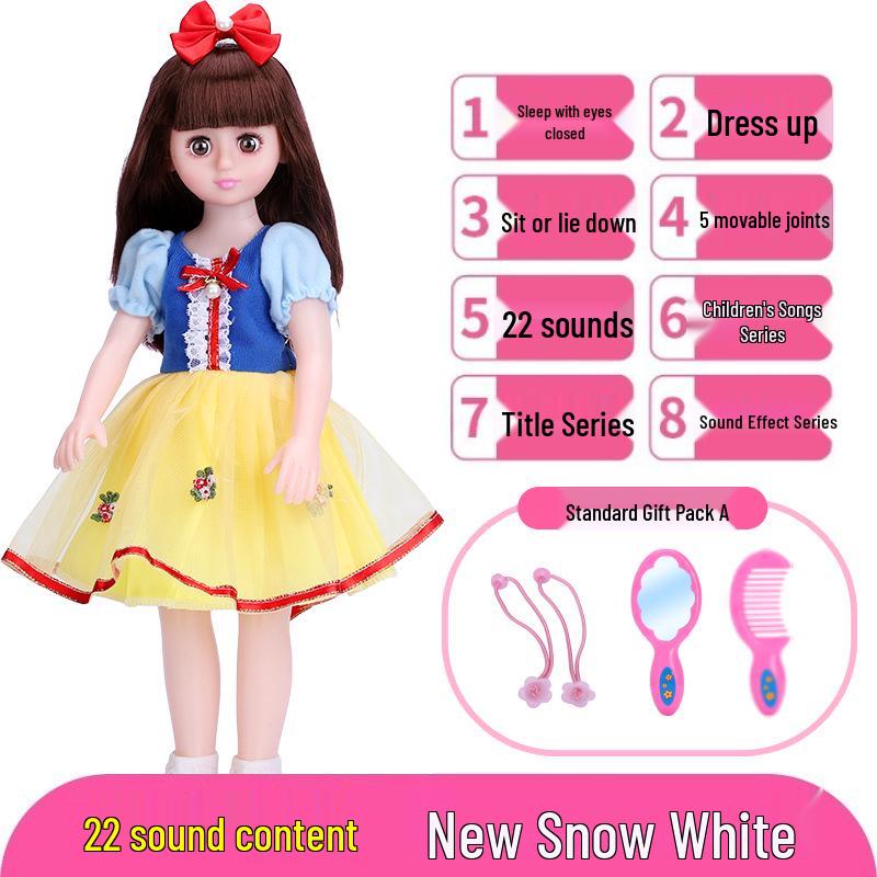 Interactive Smart Doll Set with Changeable Clothes - Princess Toy for Girls, Perfect Birthday Gift