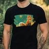 T-Shirt Herren Fuchs im Anime Style Motiv Baumwolle Größe XS bis 5XL
