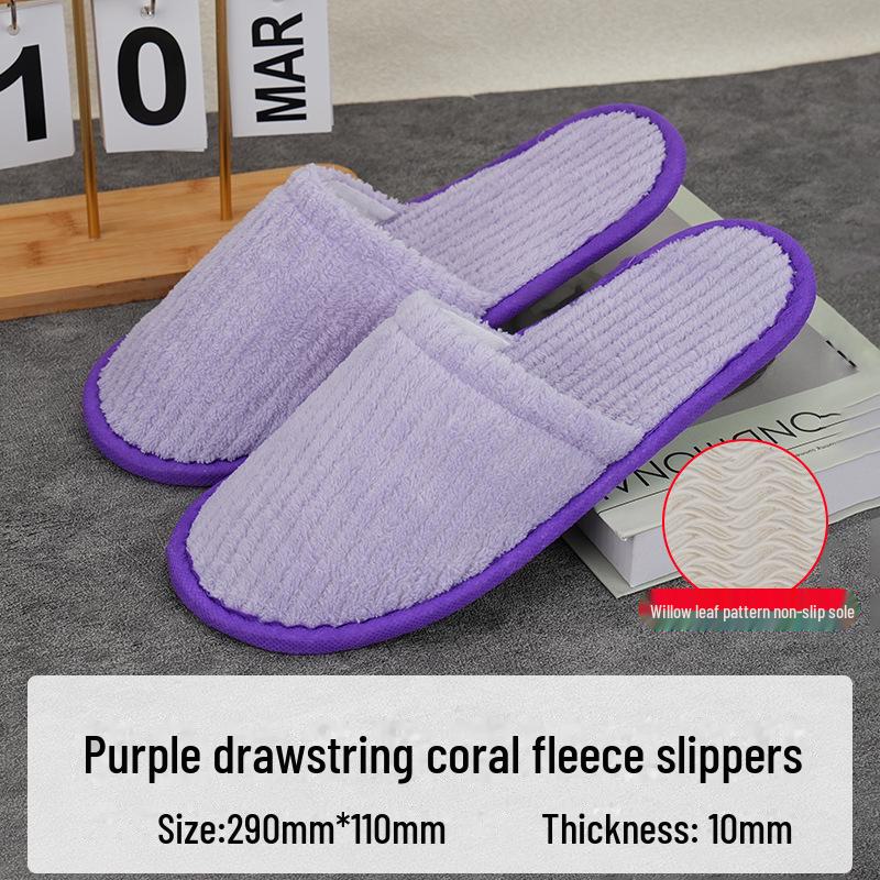 Luxury Non-Slip Disposable Slippers for Home and Hospitality Use