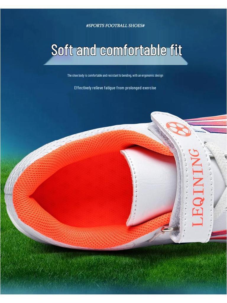 Children's Velcro Anti-Slip Turf Football Shoes for Boys and Girls - Wear-Resistant Competition Training Shoes