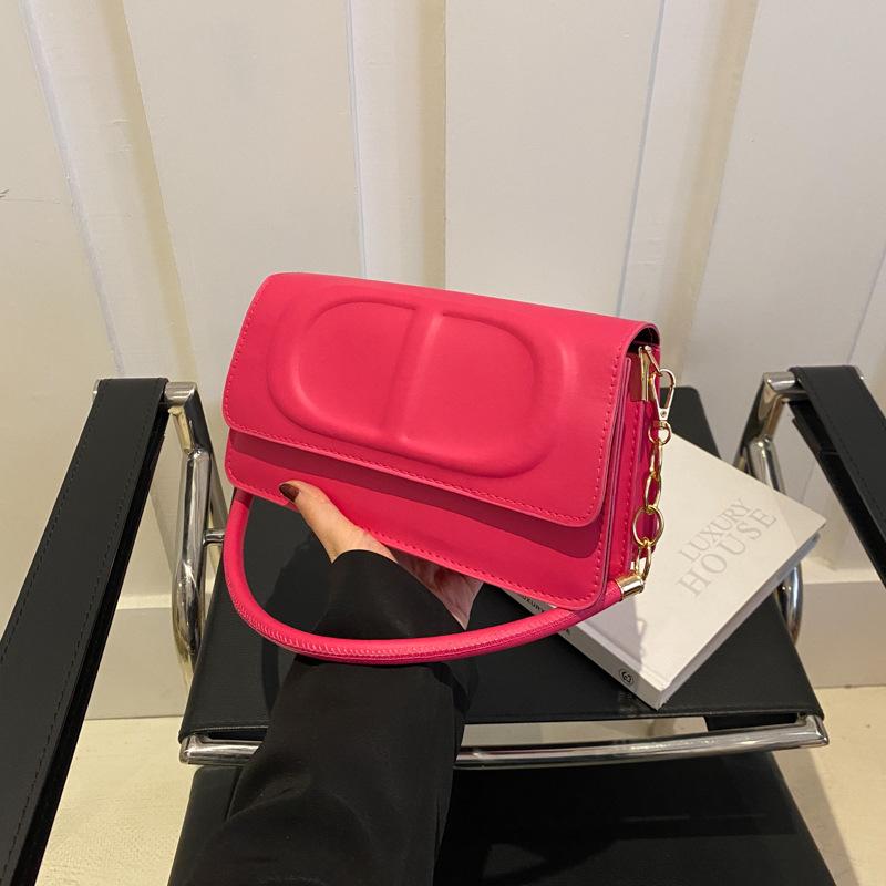 

Нова гарна сумка через плече, нішева повсякденна сумка, сумка-месенджер 2024, весняний приплив, персоналізована ретро-сумка з відступом, маленька квадратна сумка троянди рожеві кольору