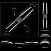 150Pcs French Dual Forms 2In1 Nail Molds With Scale Double-Ended Full Cover Nail Extension Building Gel Mold Nail Forms Nail Art