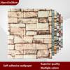 20pcs 3D Wall Decal Wallpaper Living Room Bedroom TV Backdrop Decor XPE Foam Waterproof Wall Sticker Self Adhesive Brick Sticker