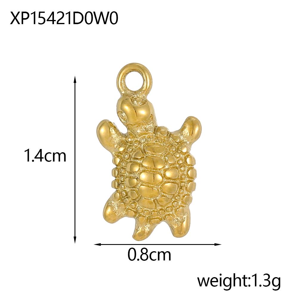 CARLIDANA Vintage Starfish Shell Stainless Steel DIY Fish Tail Versatile Turtle Creative Necklace Accessories Various Styles