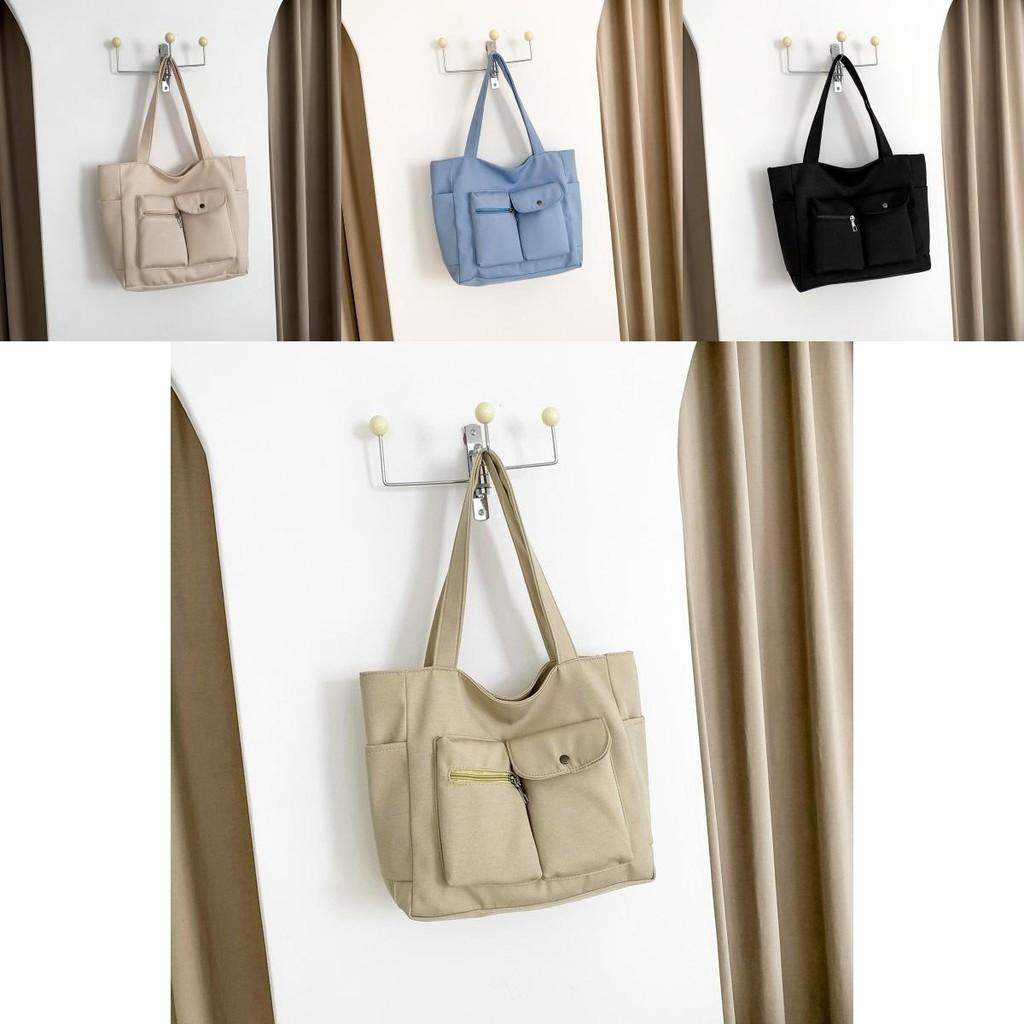 Stylish Large Capacity Nylon Tote Bag For Women Ideal For Work Commute And School