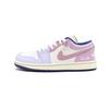 Air Jordan 1 Cushioning Slip Resistant Abrasion Resistant Low Top Basketball Shoes Women's Pink Purple DZ2768-651(Team-)-Random Packaging Bags