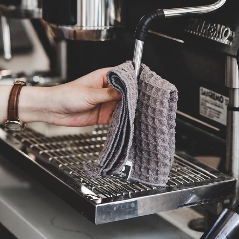 1pcs Lint-Free Barista Towel For Coffee Machines And Tea Shops - Absorbent And Durable Cleaning Cloth For Milk And Spills - Small Square White Towel