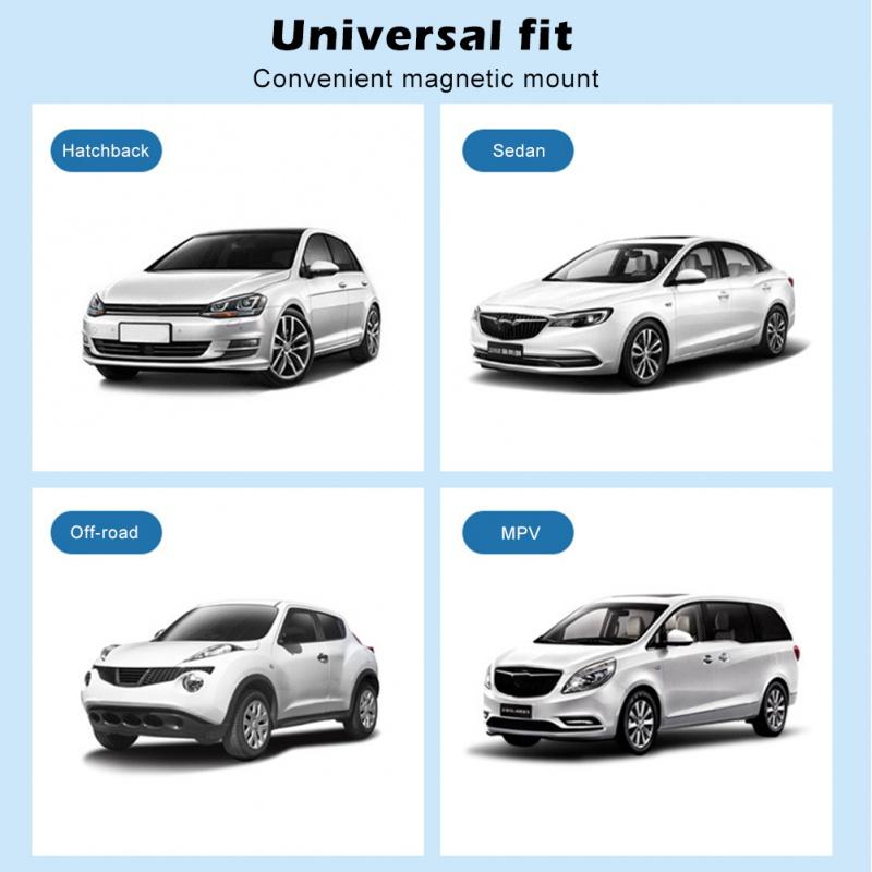 2 Layers Telescopic Car Window Shades for Kids with Magnetic Mosquito Net UV Protection Sunshade Block Mesh Curtain Sun Cover