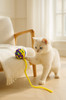 Lustiges Katzenspielzeug, bunte Garnbälle mit Glöckchen, interaktives Kauspielzeug für Kätzchen, Stofftierball, Katzenzubehör