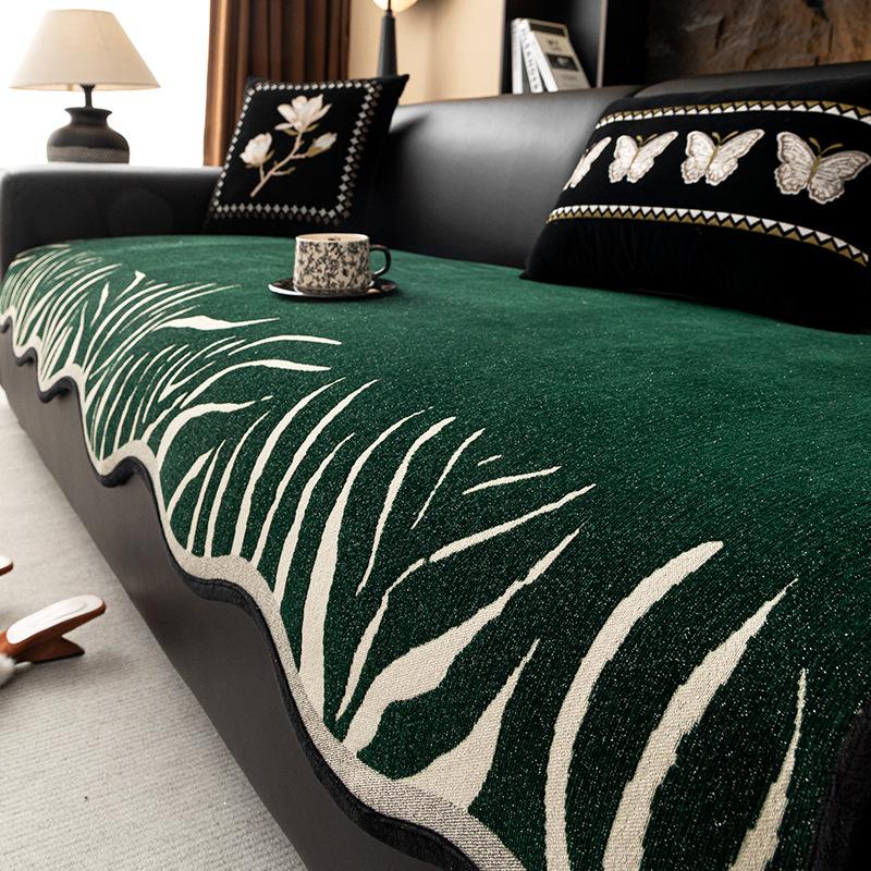 

Прямой диванный подушка универсальная для всех сезонов 2025 новая фиксированная нескользящая подушка для сиденья легкая роскошь высокий класс специальной формы чехол для дивана 90*70cm