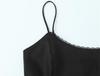 Chic French Lace-Trimmed Waist-Cinching Strapless Camisole for Women
