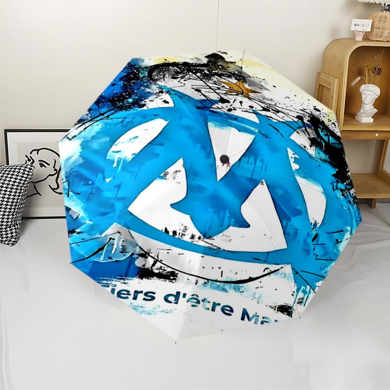 Marseille Print Automatic Umbrella, 8 Rib Iron Frame, Plastic Handle, Suitable for Outdoor Travel &Daily , Ideal Gift