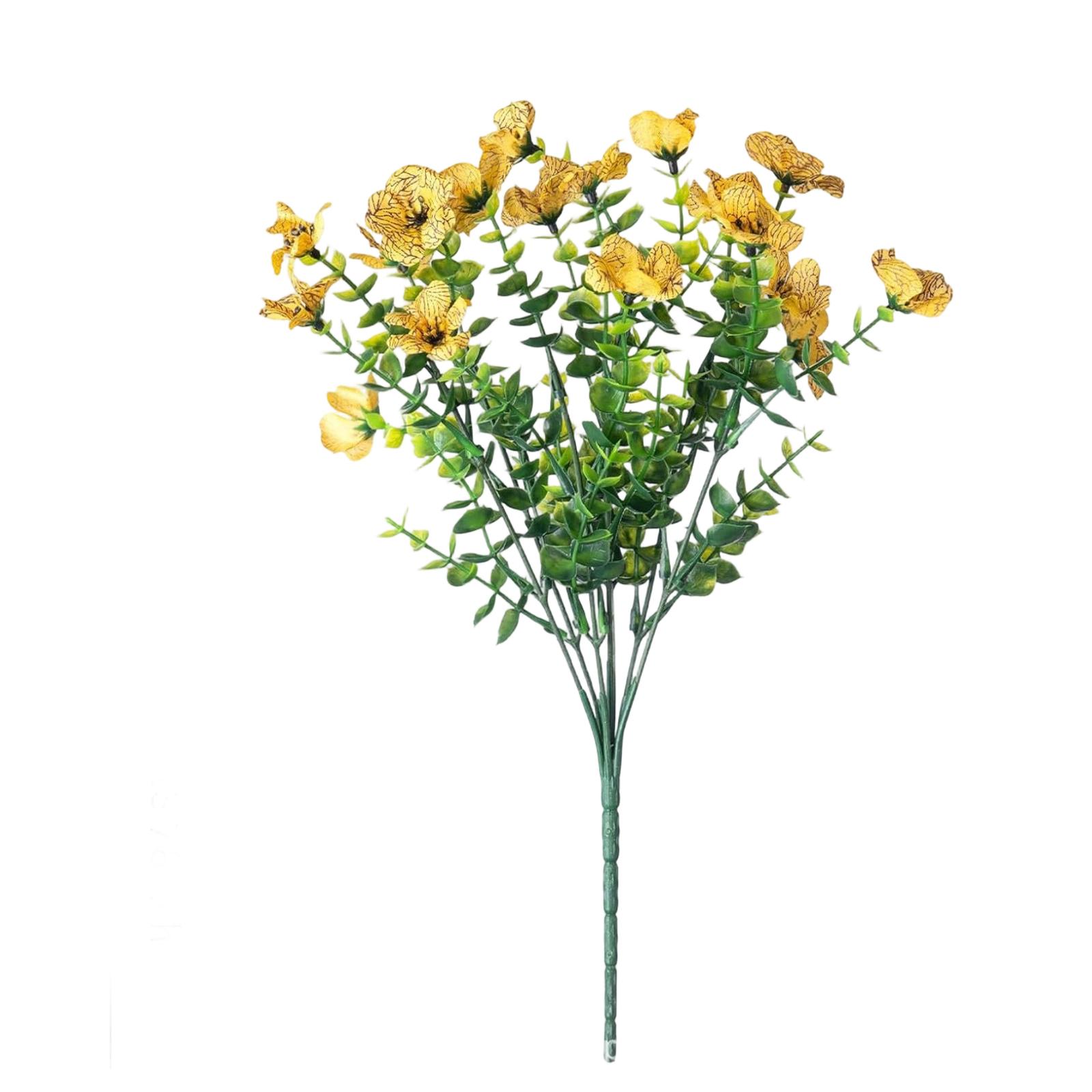 

Artificial Flower Decor Home Floral Arrangement Tabletop One Size жовтий