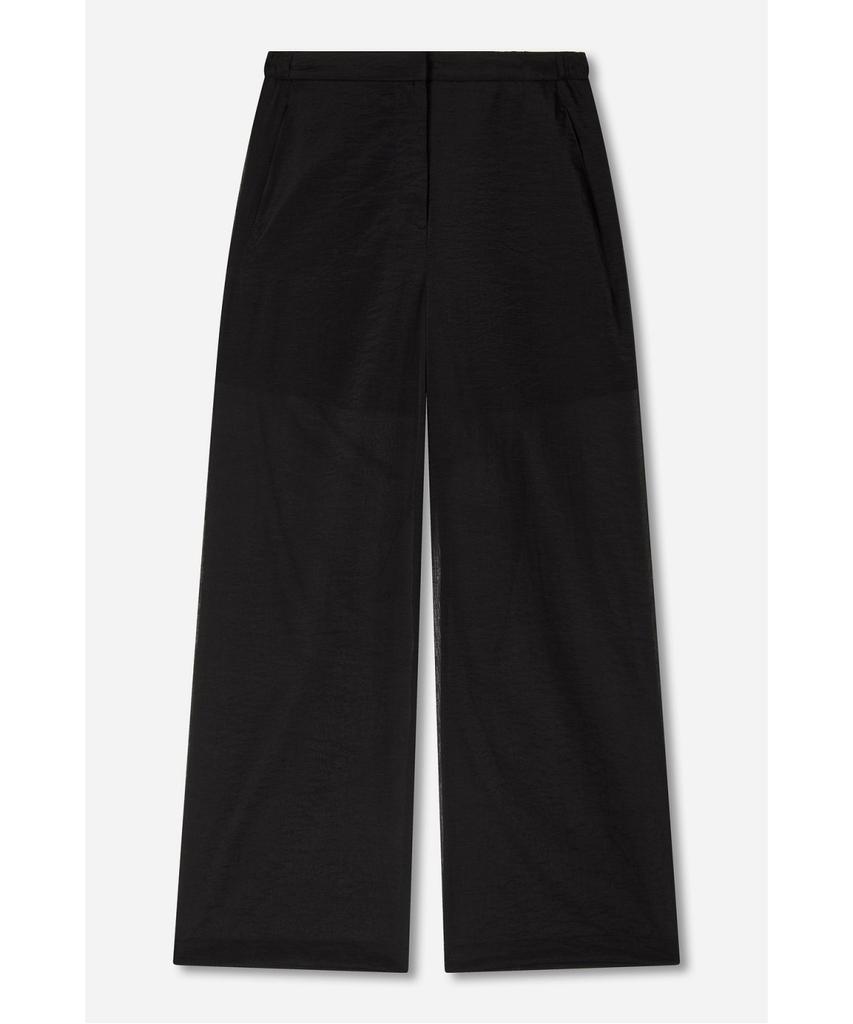 Jaa [Jaah] Women'S Sheer Wide Pants_Black