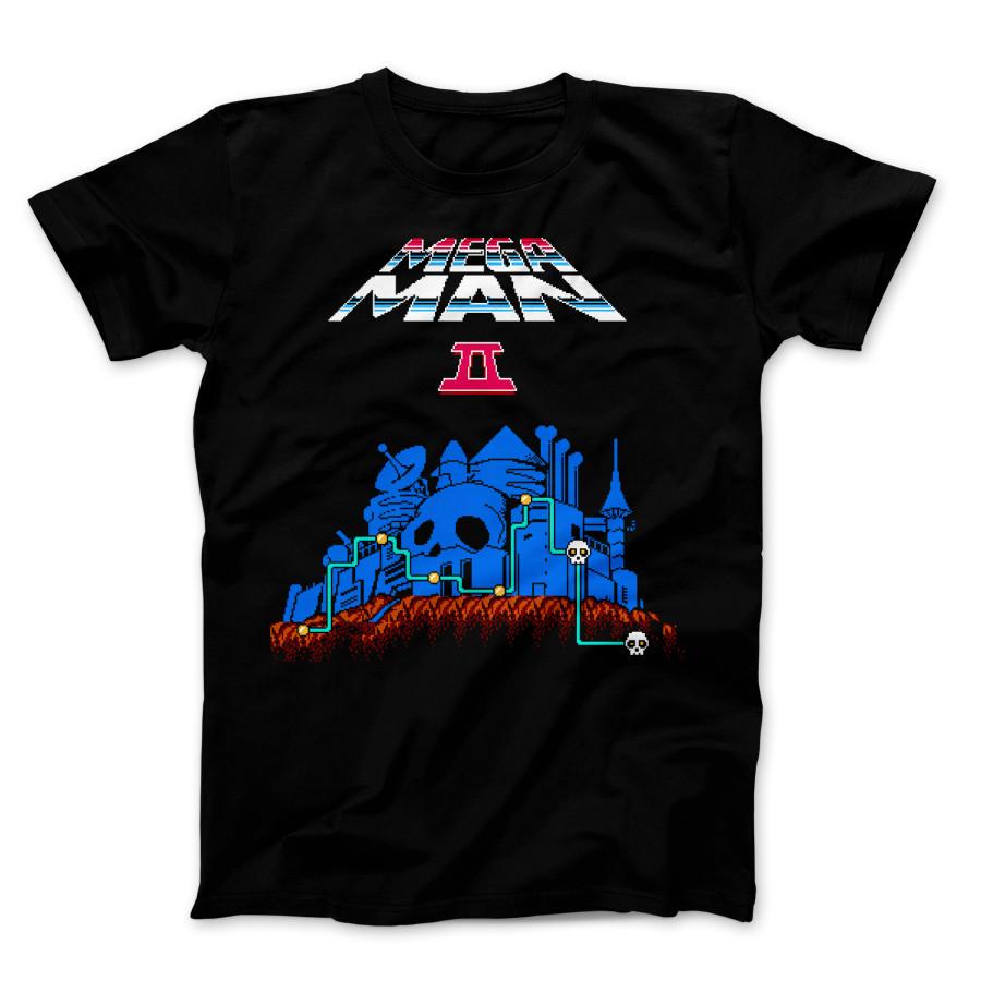 Mega Man II Fortress Blue Video Games Unisex Men s  Women s New Rockman T-Shirt XXXL