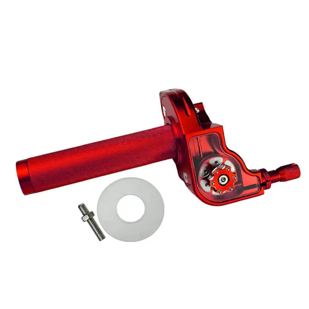 7/8" Throttle Grip Twist Quick Action Gas Throttle Settle With Cable For 50cc 125cc 150cc M10*1.5 Motorcycle Moped Scooter Bike