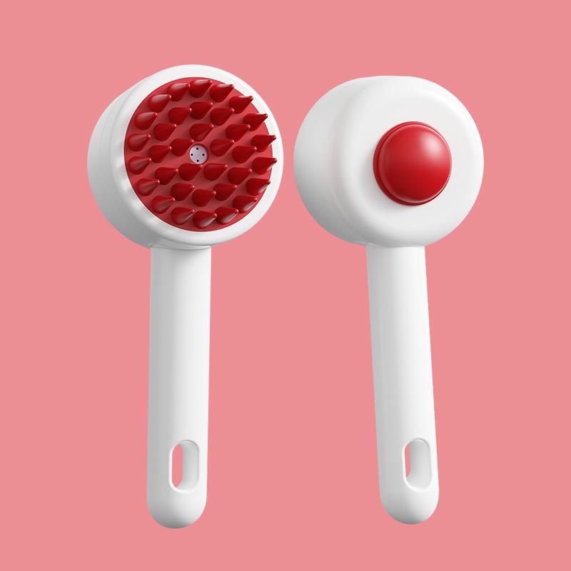 Pet Spray Comb Pet Bath Brush With Shampoo Dispenser Massage Comb Cleaning Pet Cats Dogs Brush Spray Pet Grooming Clean Tool A1
