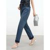 JUZUI Fashionable and Simple Hot Diamond Tube Jeans for Women's Summer New Style JTFX12101