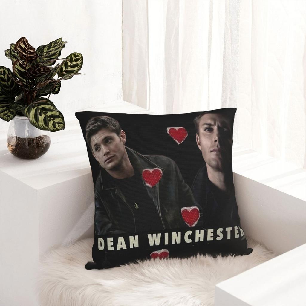 Dean Winchester Supernatural Television Pillow Cover Cushion Cover Pillow Case Fashion Pillowcases For Sofa Bedroom Home Decor