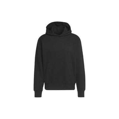 adidas Originals Embroidered Trefoil Solid Color Hoodie Unisex Hoodie Black HF6373